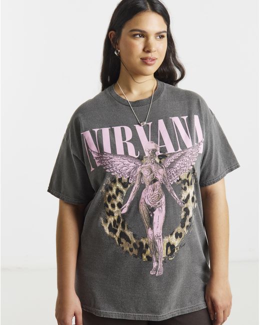 Simply Be Gray Nirvana License T-Shirt