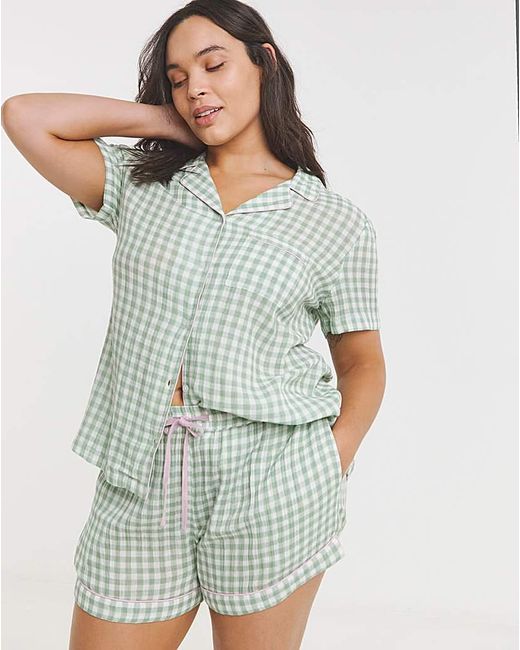 Simply Be Blue Soft Cotton Pj Set