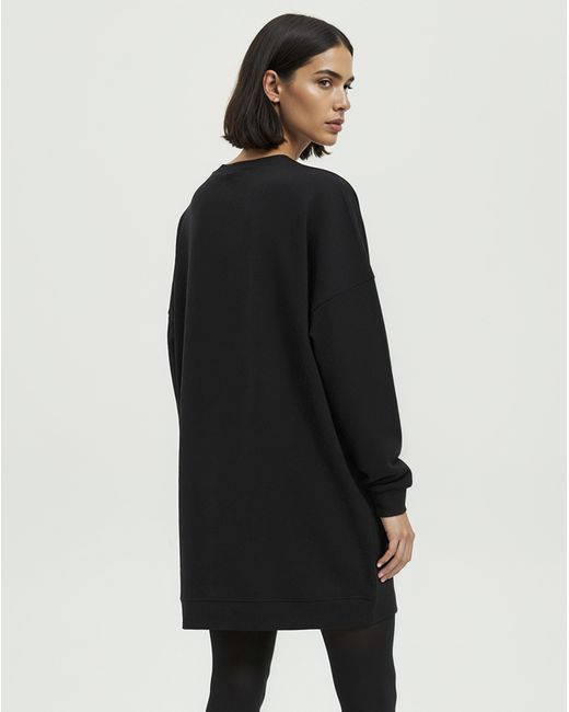 Religion Black Sweatshirt Graphic Dress