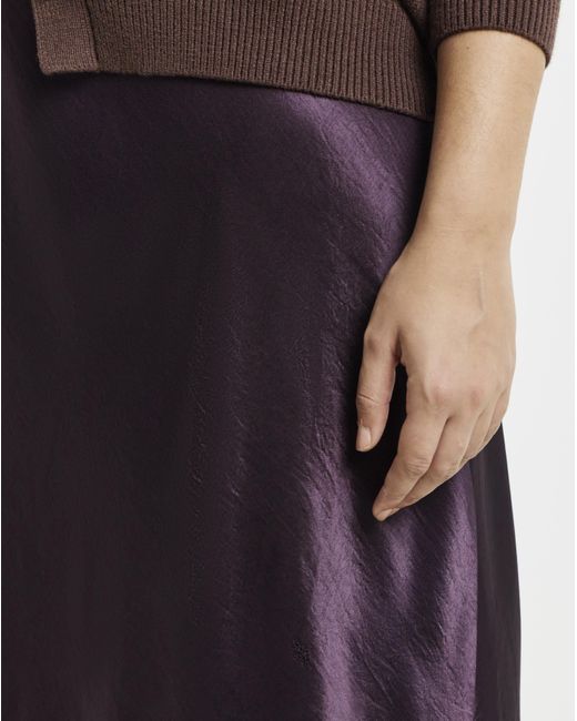 Simply Be Red Satin Maxi Skirt