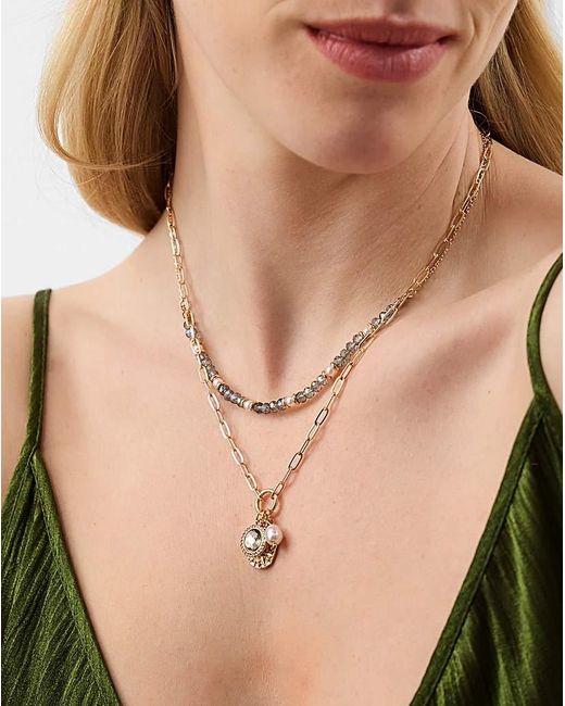 Accessorize White 2-Pack Charm Necklaces