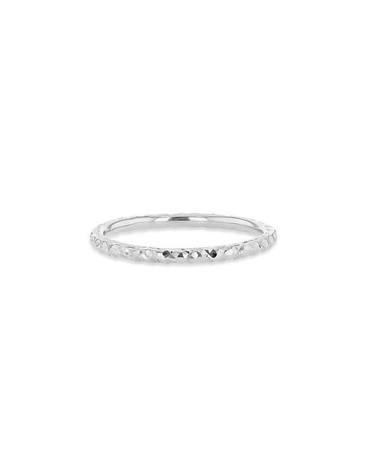 iJewel Brown 9Ct Diamond Cut Slim Band Ring