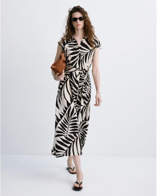 Mango White Dress Apple