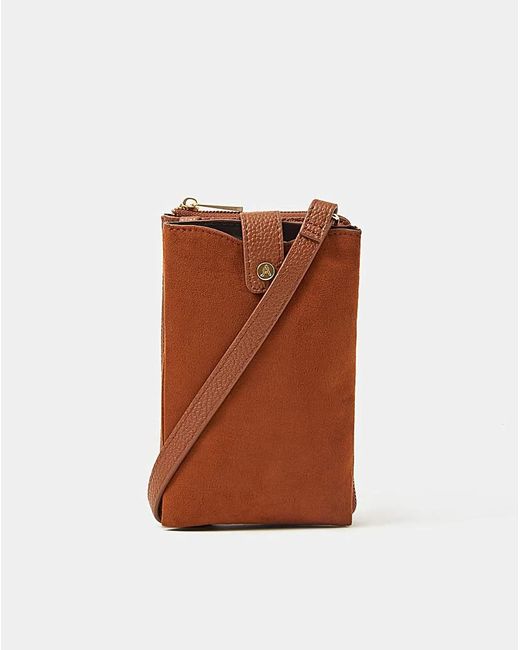 Accessorize Brown Multi Pocket Phone Bag