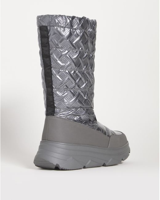 JD Williams Gray Front Zip Snow Boots E Fit