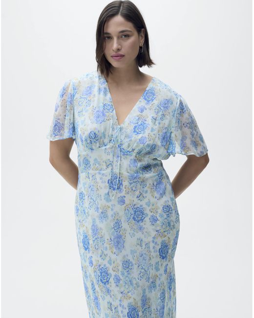 Mango Blue Dress Ronaldi