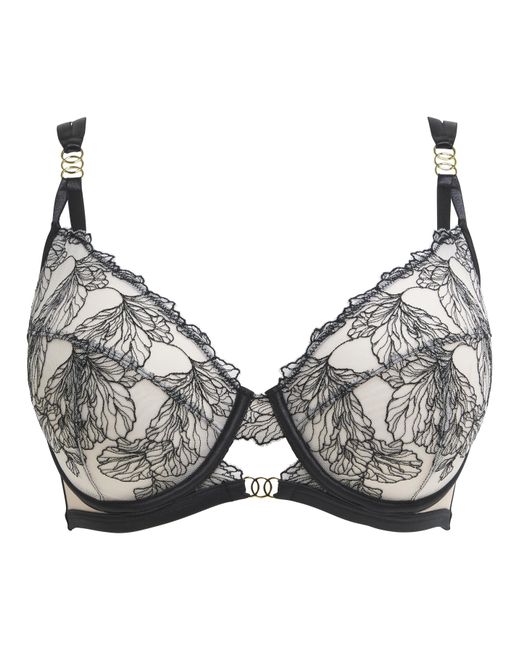 Figleaves Black Emilia Balcony Bra