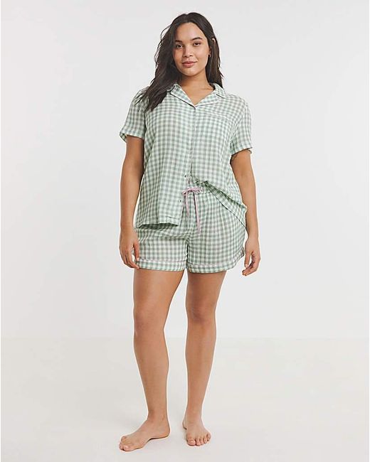 Simply Be Blue Soft Cotton Pj Set