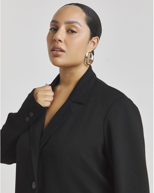 Simply Be Black Premium Ponte Blazer