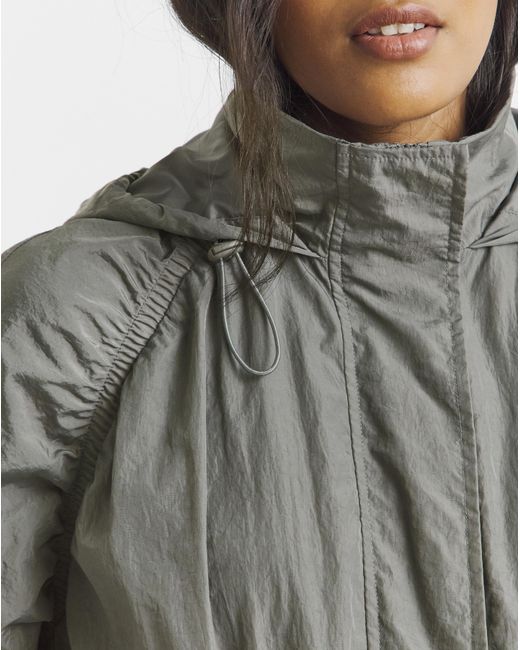 Simply Be Blue Pocket Detail Parachute Parka