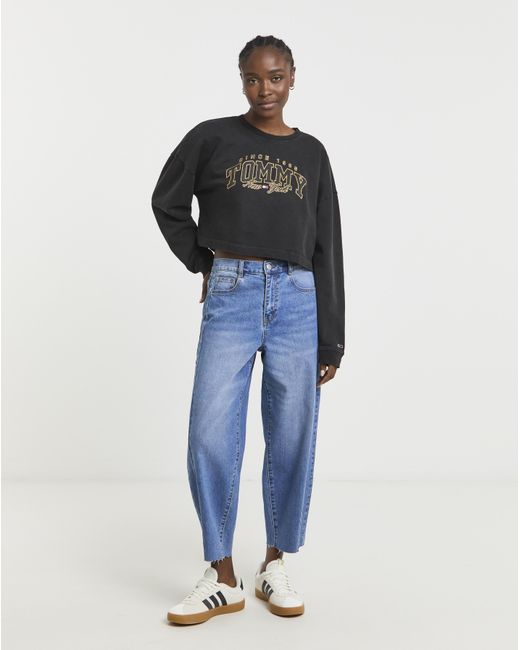 Tommy Hilfiger Black Crewneck Sweatshirt