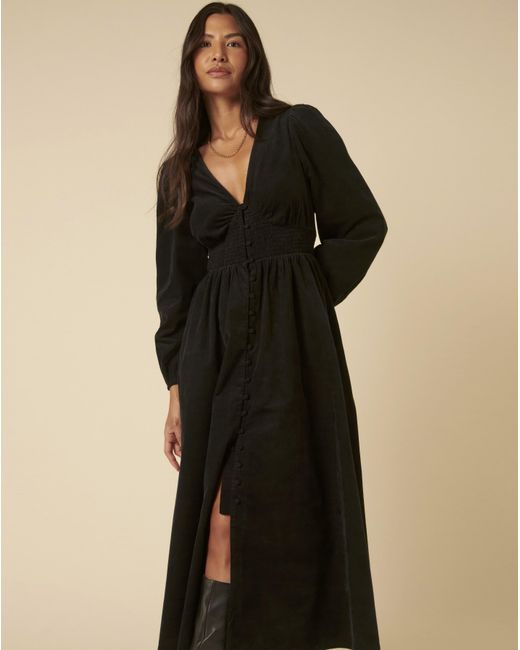 Nobody's Child Black Riley Midi Dress