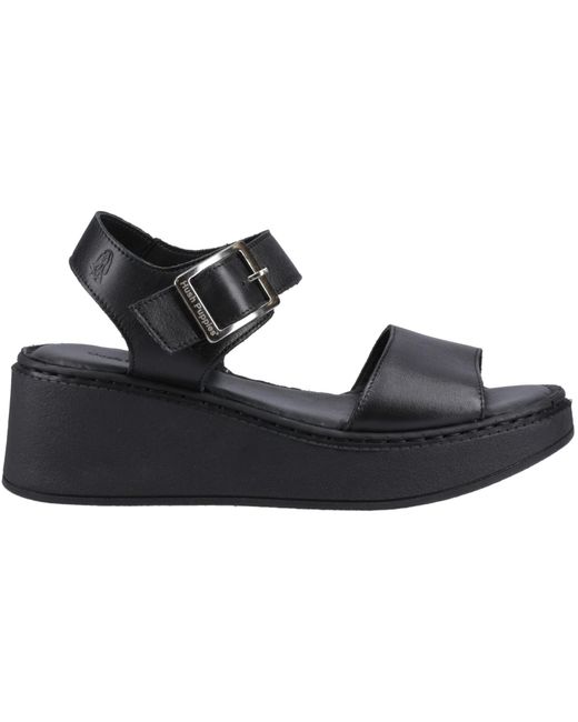 Hush Puppies Black Beatrix Wedge Sandal