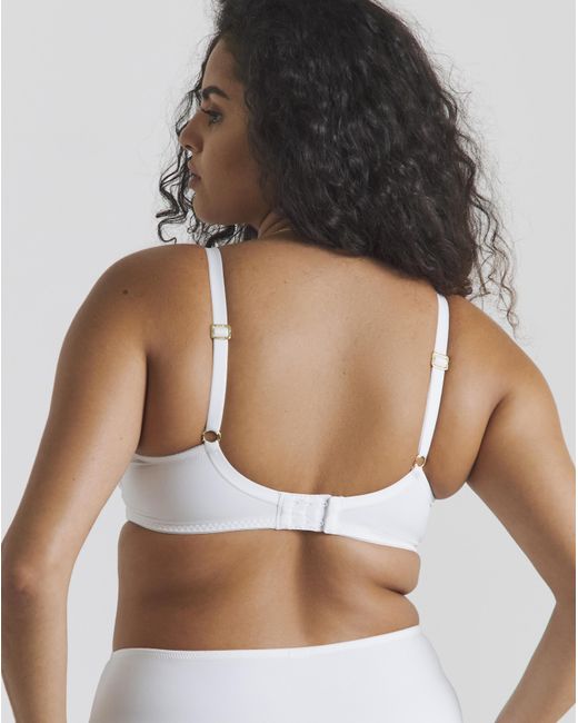 Pretty Secrets White Ella Plunge Wired Bra