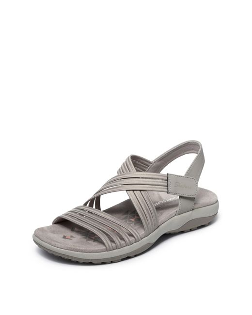 Skechers White Reggae Standard Sandals