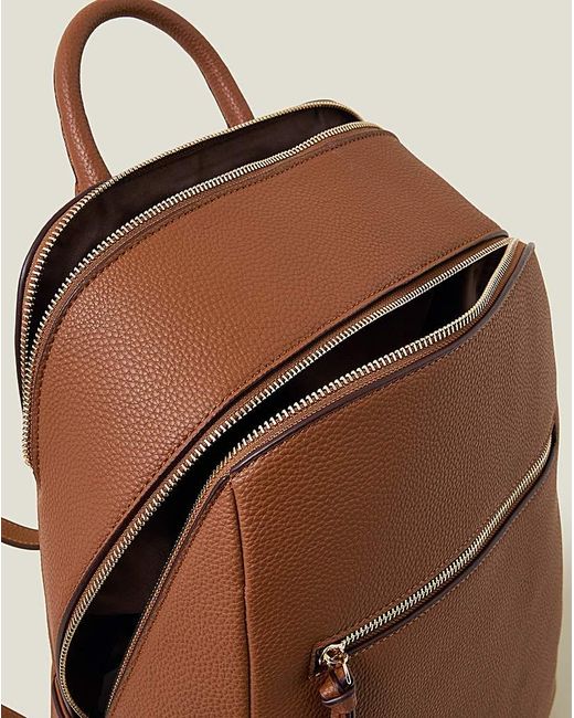 Accessorize Brown Smart Zip Around Backpack