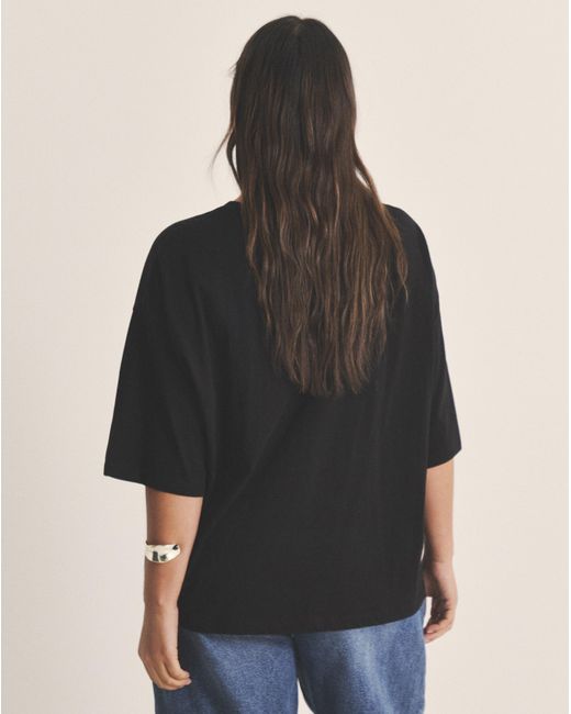 Simply Be Blue Flocked Embellished Cherries Tee