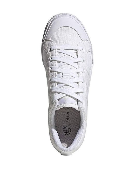 Adidas White Bravada 2.0 Platform Trainers