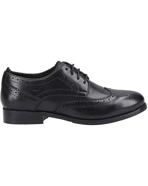Hush Puppies Black Natalia Brogue