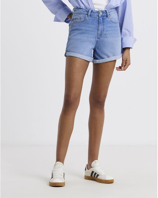 Simply Be Blue 99/1 Loose Mom Shorts
