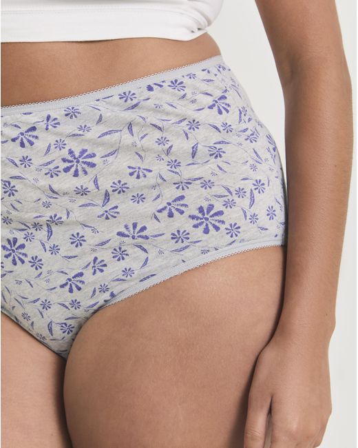 Pretty Secrets Gray 7 Pack Full Fit Knickers