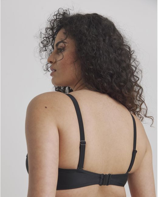 Figleaves Blue Rene Loop Front Underwired Bikini Top