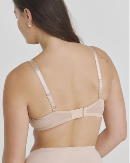Pretty Secrets Natural Ivy Lace Balcony Wired Bra