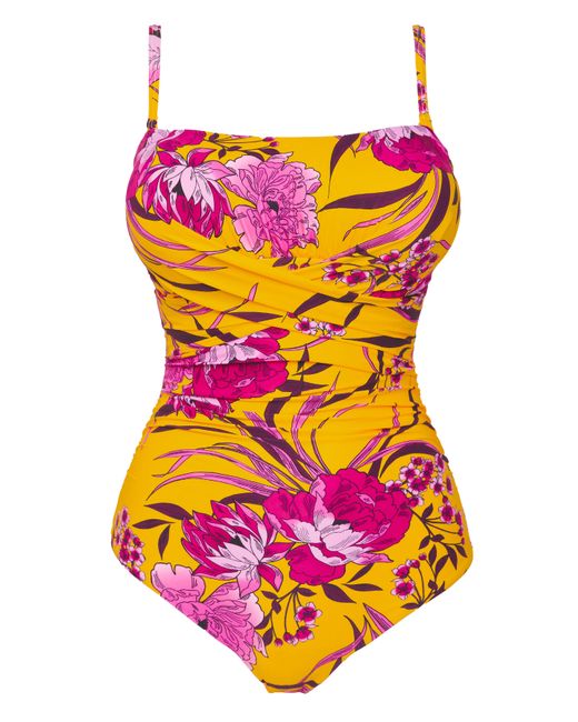 MAGISCULPT Pink Bandeau Swimsuit