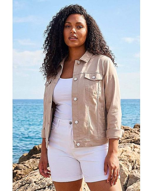 Roman Curve Blue Bengaline Pocket Jacket