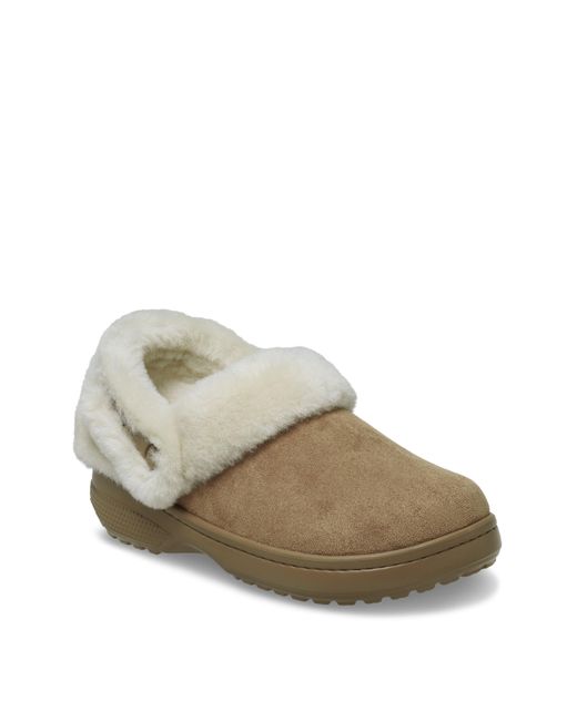 CROCSTM Natural Unfurgtble Vegan Suede Clog