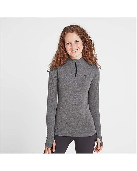 TOG24 Gray Tog24 Snowdon Thermal Zip Neck