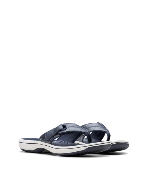 Clarks White Cloudsteppers Sandal D Fit