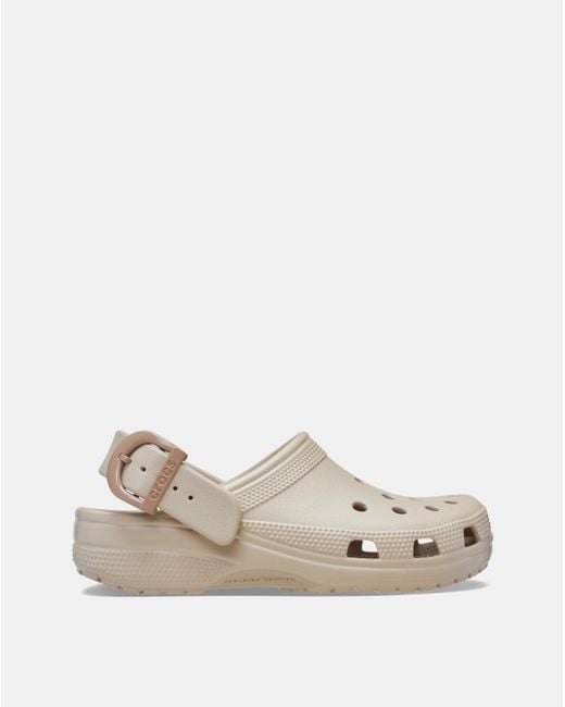 CROCSTM White Classic Buckle Clog
