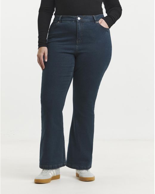 Simply Be Pink Winter 24/7 Flared Jeans