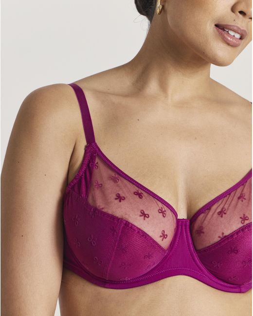 Pretty Secrets Pink 2 Pack Hannah Bow Full Cup Bra