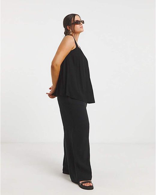 Simply Be Black Crinkle Cami