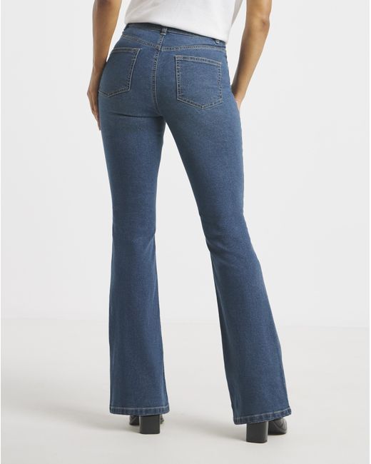 Simply Be Blue 24/7 Flare Jeans