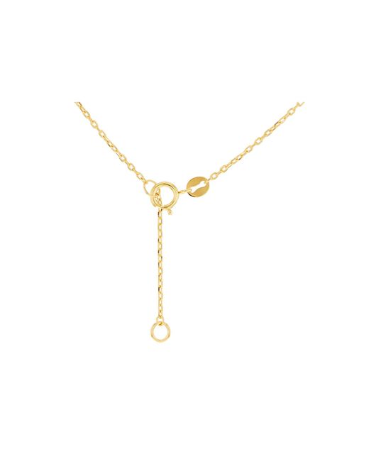 iJewel Metallic 9Ct Onyx Clover Necklace