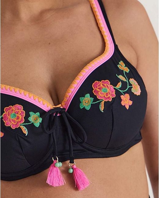 Figleaves Multicolor Underwired Bikini Top