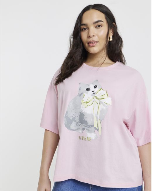 Simply Be Pink Cutie Pie Graphic Tee