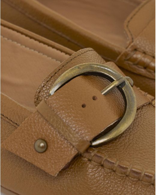 JD Williams Natural Leather Driving Moccasin Ex Wide