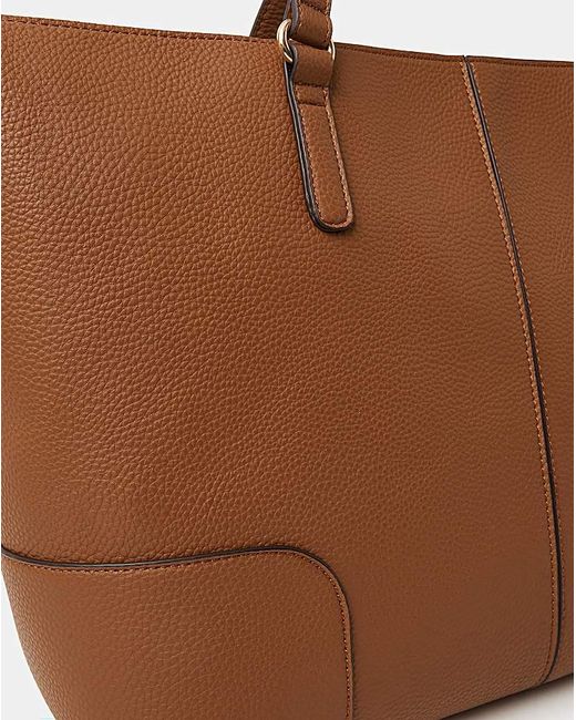 Accessorize Brown Plain Tote Bag