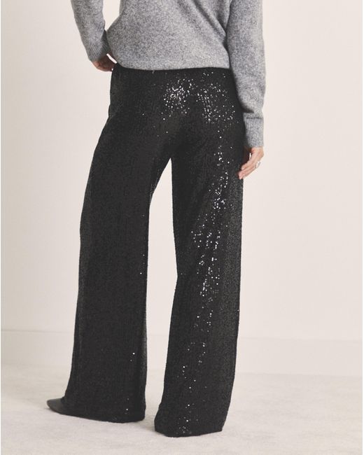 Simply Be Natural Sequin Wide Leg Trousers