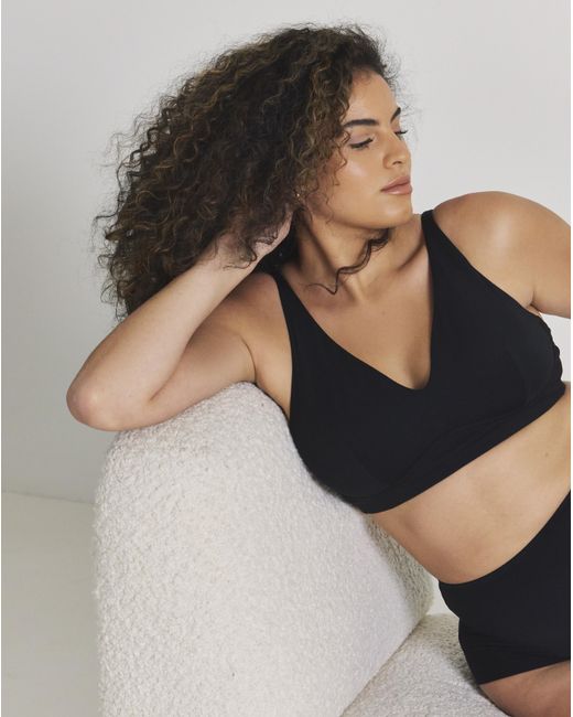 Pretty Secrets Black Modal Comfort Bra
