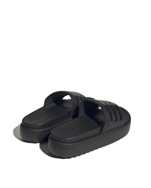 Adidas White Adilette Platform Slides