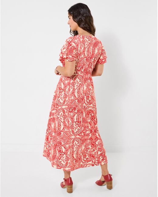 Joe Browns Red Orla Printed Jersey Dress