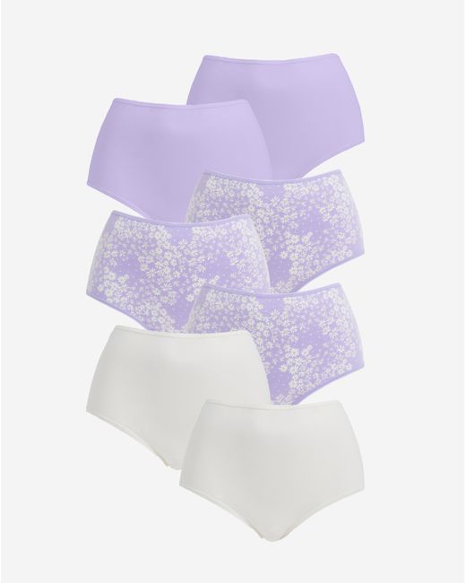 Pretty Secrets White 7 Pack Full Fit Brief