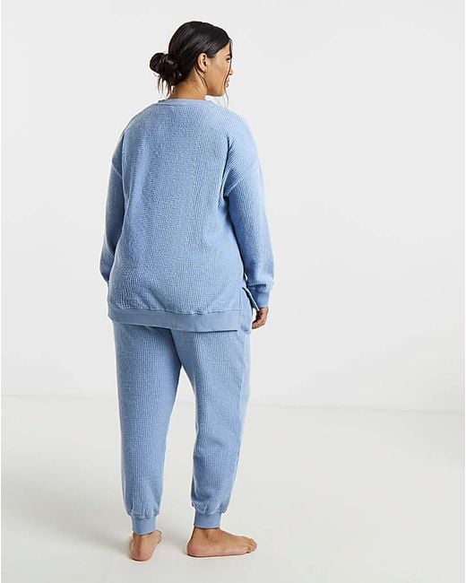 Pretty Secrets Blue Waffle Lounge Set