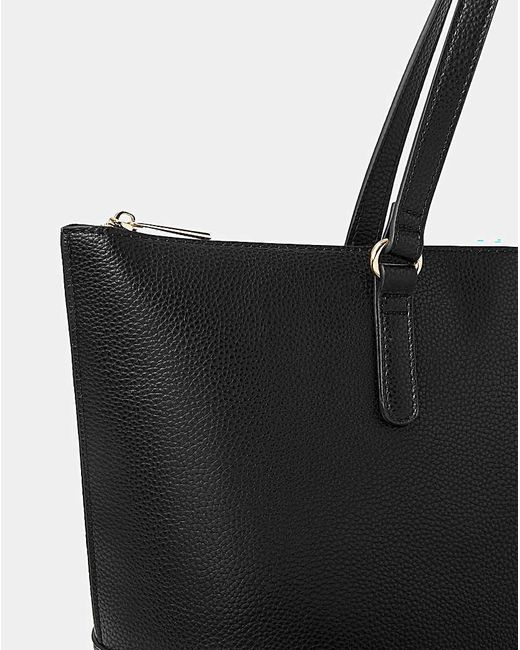 Accessorize Black Plain Tote Bag