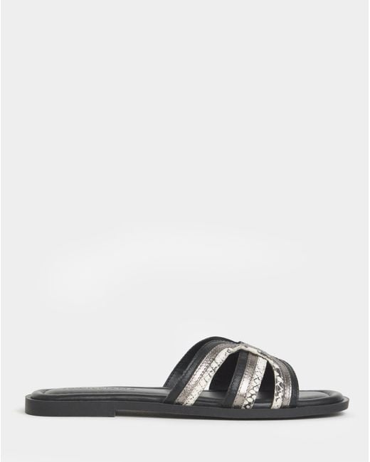 JD Williams Natural Woven Mule Sandals Wide